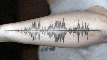 tatuaje frecuencias musicales