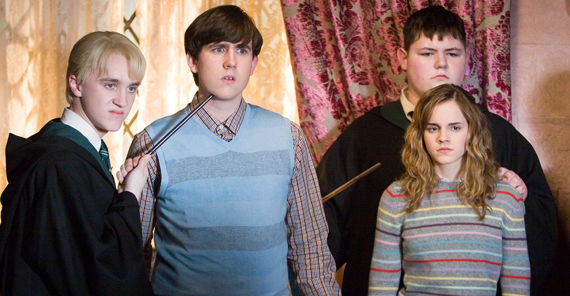 Tal vez Draco odiara a Hermione y Neville, pero en esta foto prueba lo contrario