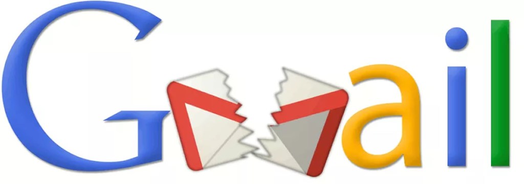 logo gmail roto