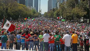 Marcha en contra de Trump en la CDMX del 2017