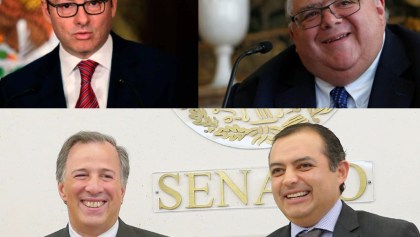 Los exsecretarios de Hacienda: Luis Videgaray, Agustín Carstens, Ernesto Cordero y José Antonio Meade