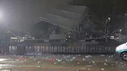 ¡Por poquito! Un rayo cae en un concierto de música electrónica en Argentina y derriba el escenario