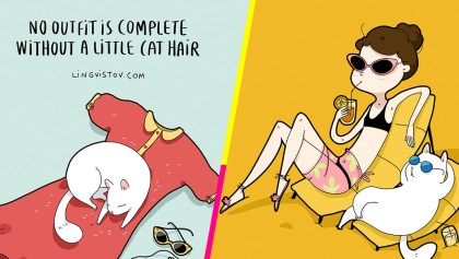 15 ilustraciones que muestran lo hermoso que es vivir con un gatito