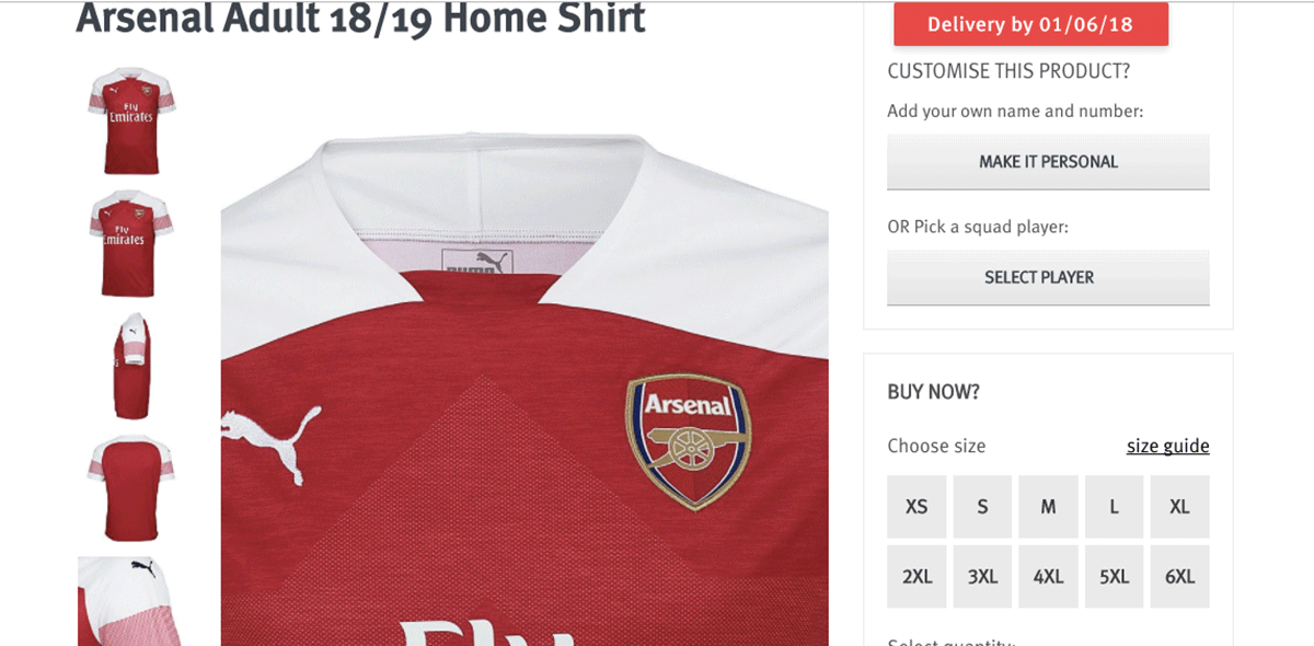 Arsenal presentó su nuevo uniforme
