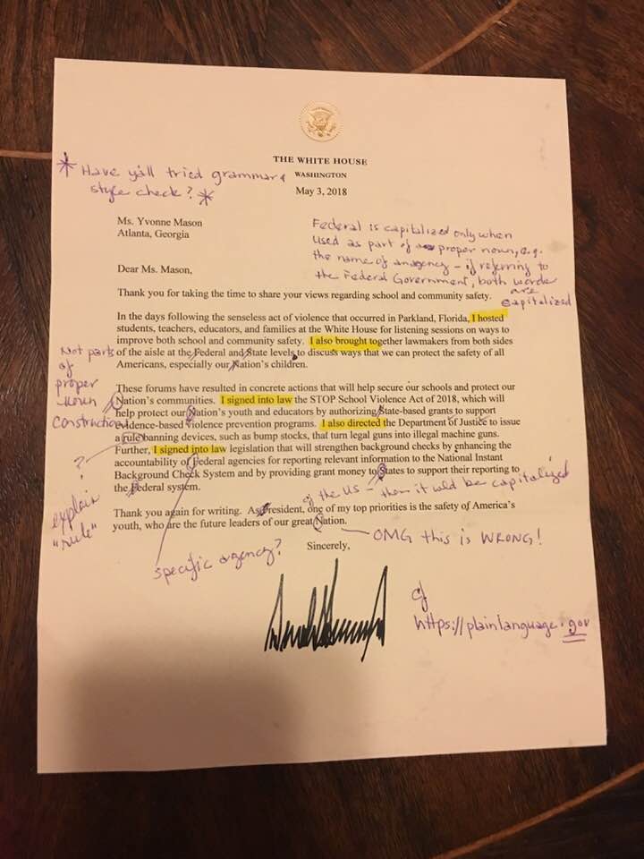 Carta Trump corregida