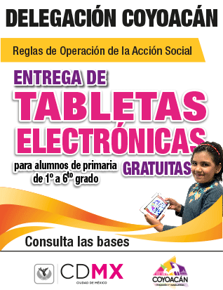 Entrega de tabletas electrónicas delegación Coyoacán estudiantes elecciones 2018
