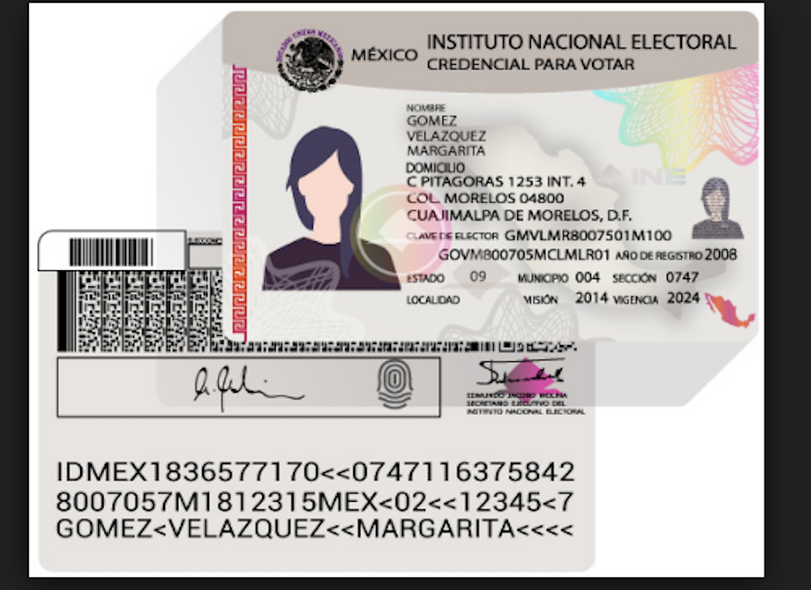 INE credencial de elector