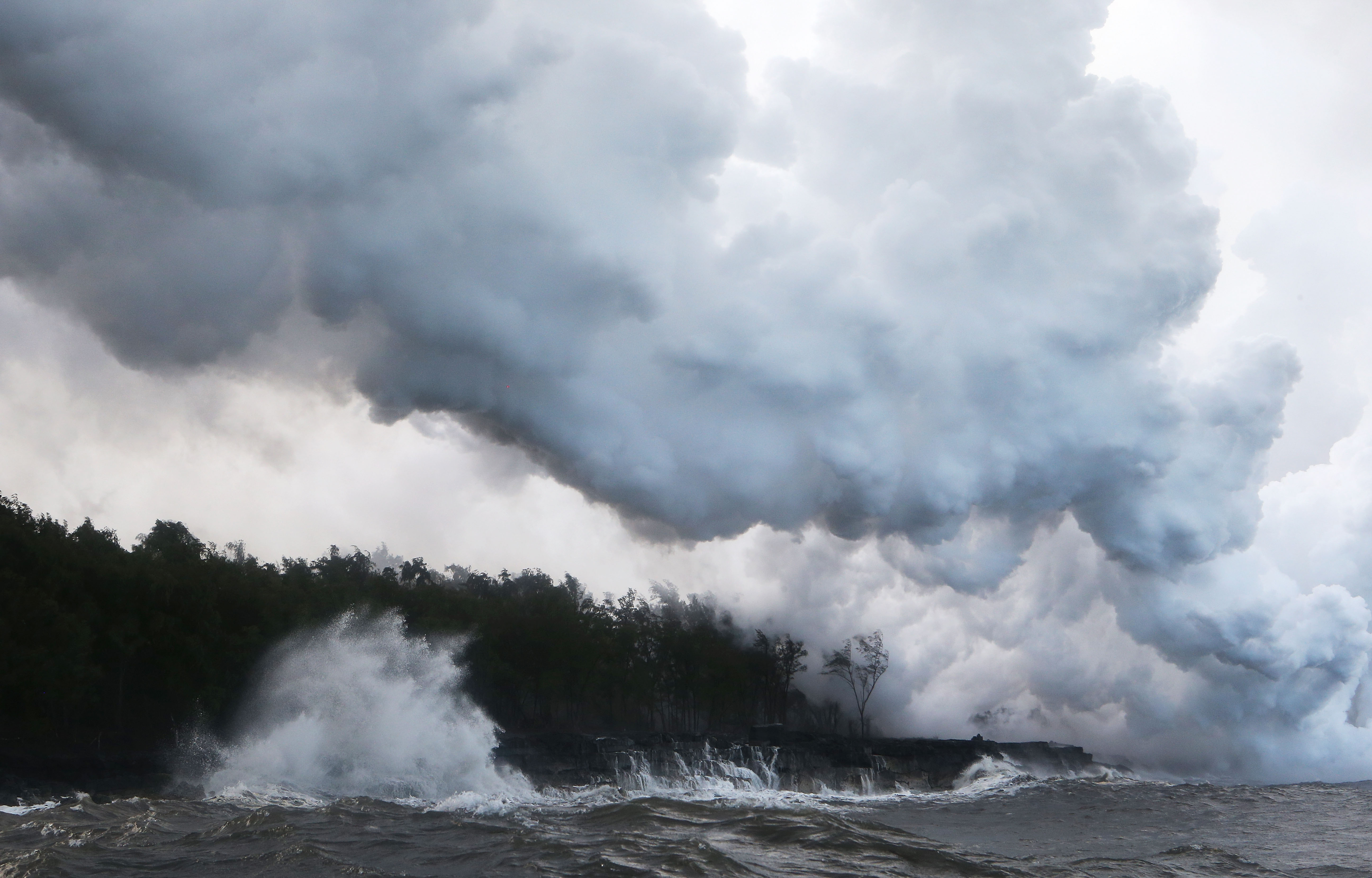Nube tóxica del volcán Kilauea 