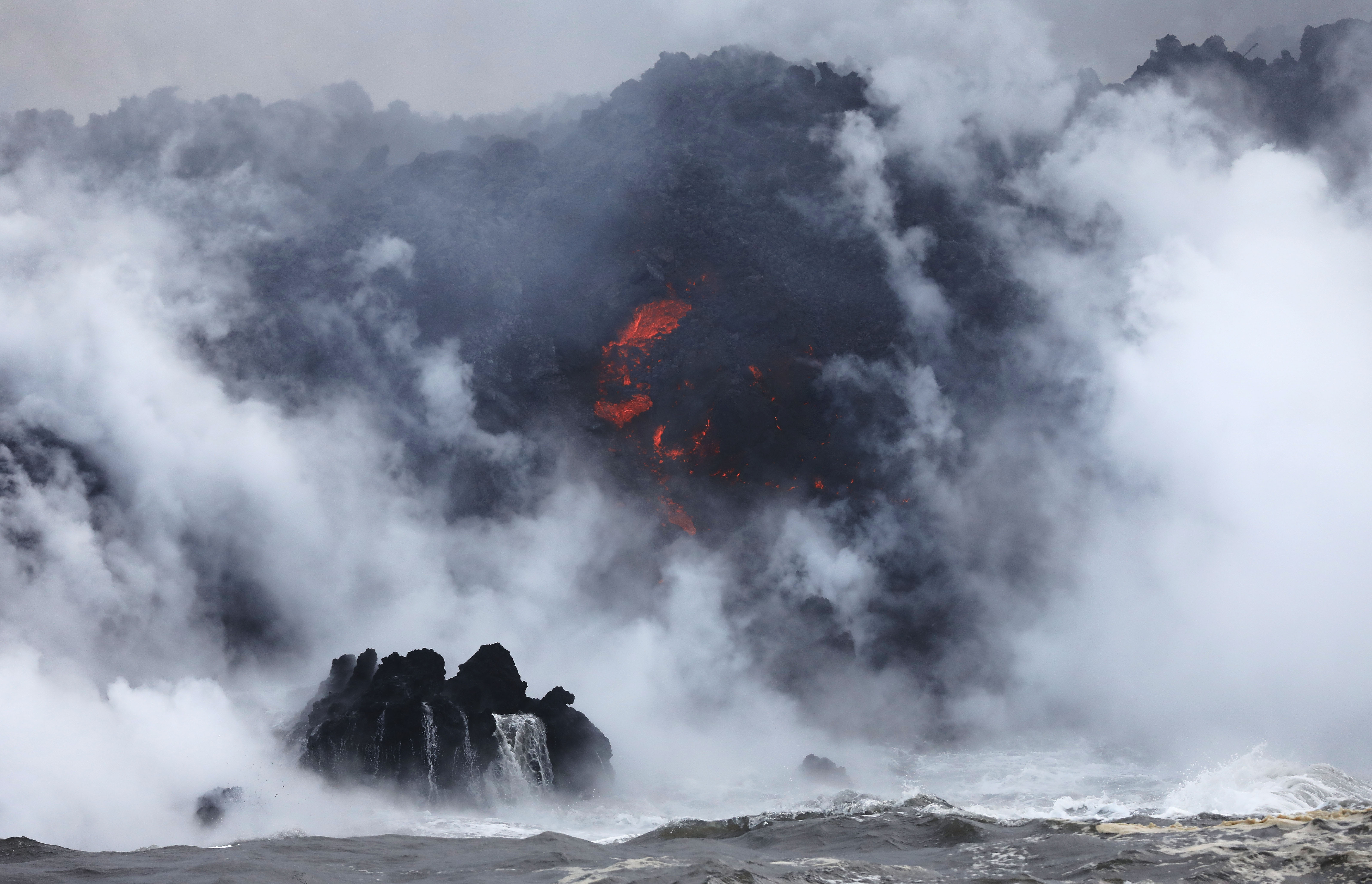 Nube tóxica del volcán Kilauea 