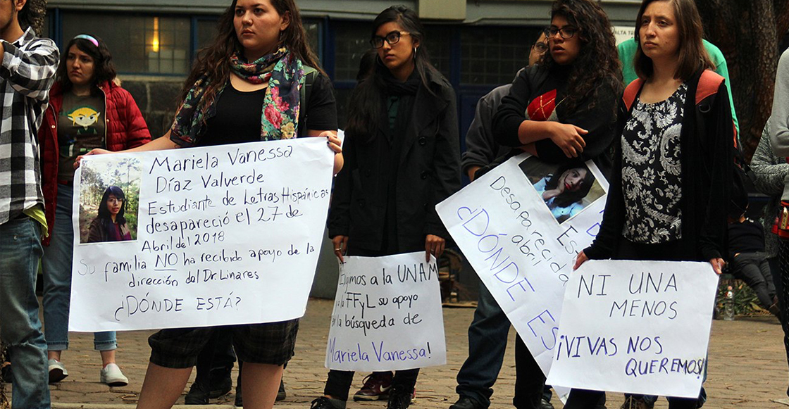 Protesta desaparición Mariela Vanessa