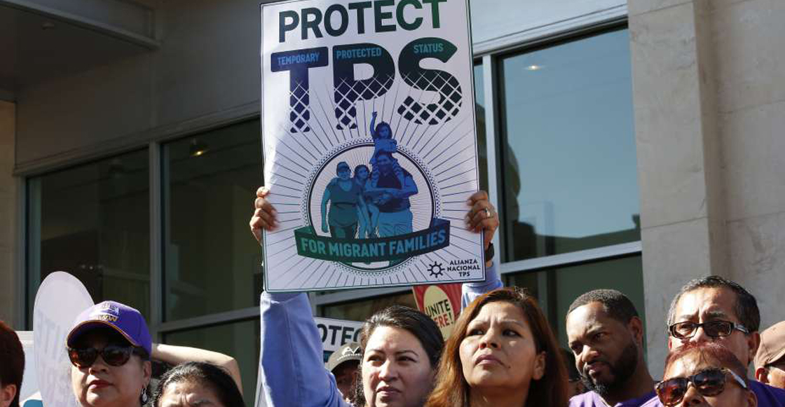 Protesta para la portección TPS