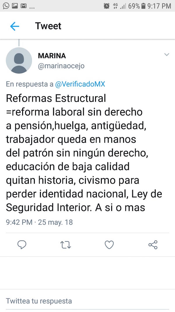 Tuit reforma laboral antigüedad