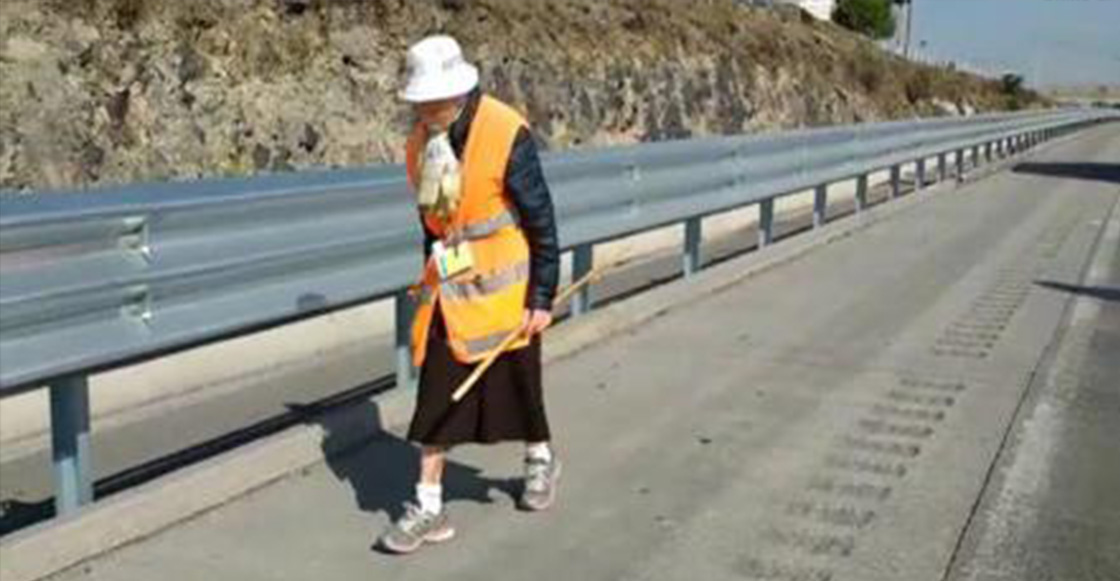 "La abuela peregrina", la ancianita que ha caminado desde Monterrey para llegar a la Basílica de Guadalupe