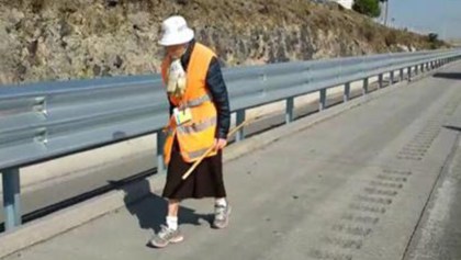 "La abuela peregrina", la ancianita que ha caminado desde Monterrey para llegar a la Basílica de Guadalupe