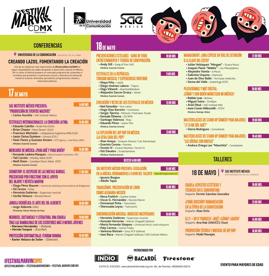 Festival Marvin horarios