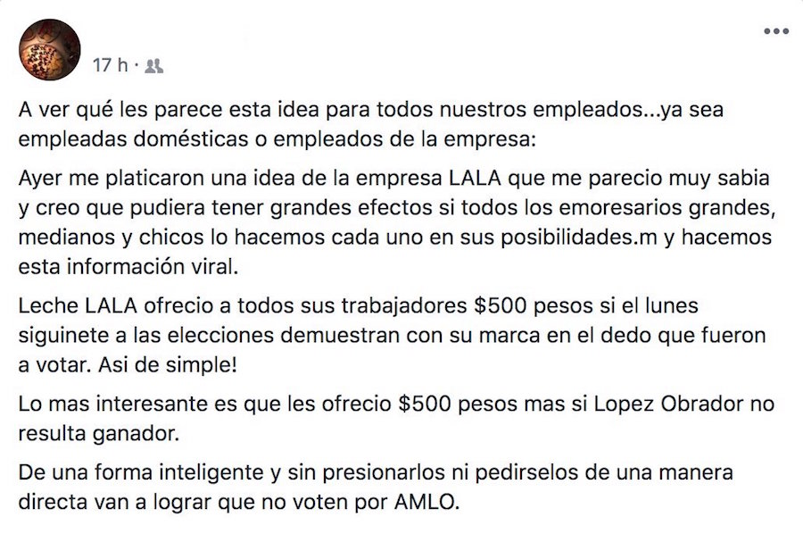 Difunden un falso comunicado de Lala sobre las elecciones, Grupo México y Herdez sí hicieron llamado al voto