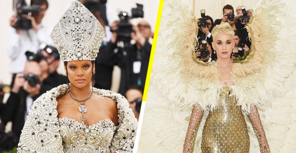 Rihanna saca su Papa interior y Katy Perry las alas (not kidding) en la Met Gala 2018