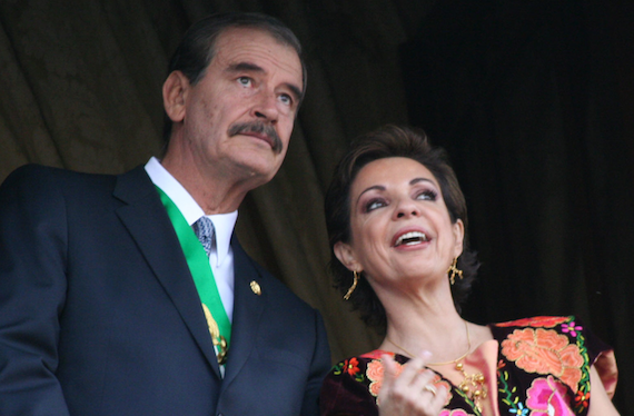 Marta Sahagún y Vicente Fox