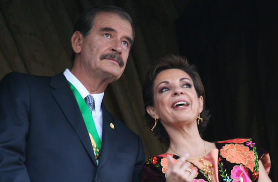 Marta Sahagún y Vicente Fox 