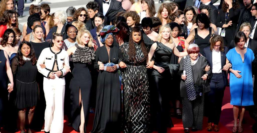 Histórico: 82 mujeres protestan en la red carpet de Cannes 2018
