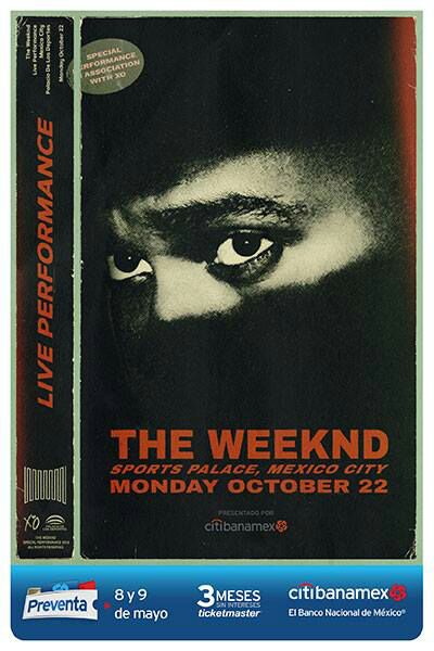 The Weeknd en la CDMX. 