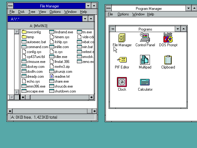 Así era Windows 3.11