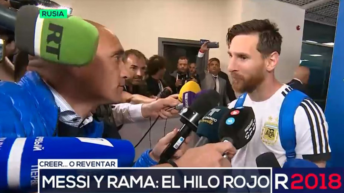 Amuleto de Lionel Messi en el Mundial de Rusia