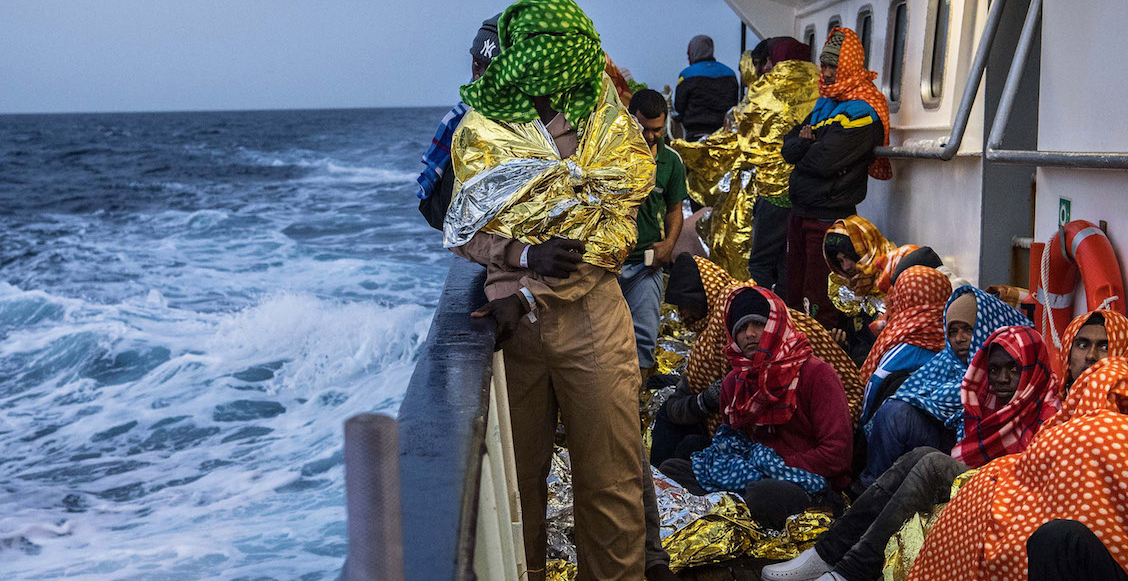 Embarcaciones migrantes africanos