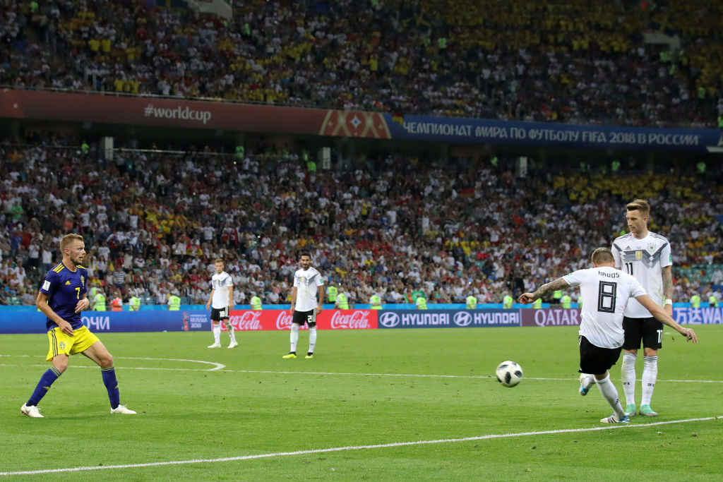 El golazo de Toni Kroos contra Suecia