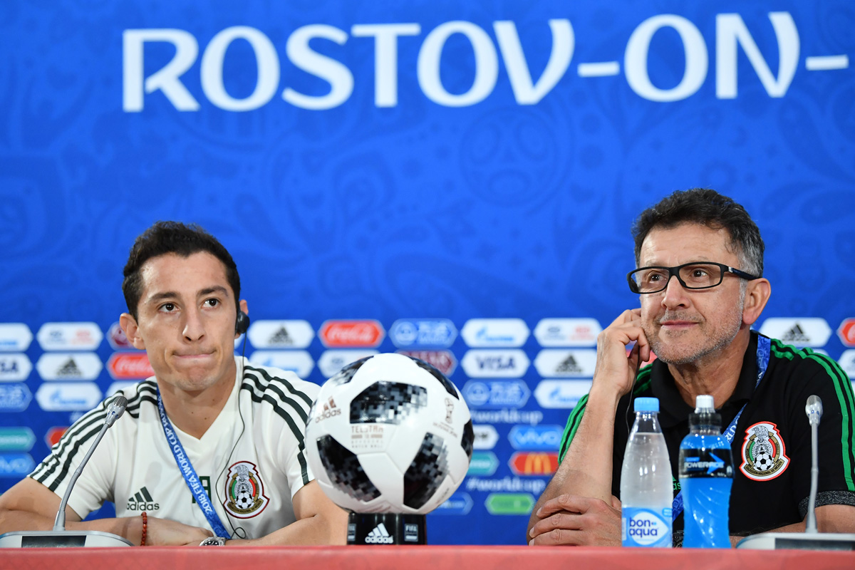 Juan Carlos Osorio y Andres Guardado en Rusia 2018