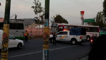 Conductor atropelló a manifestantes en Ermita Iztapalapa