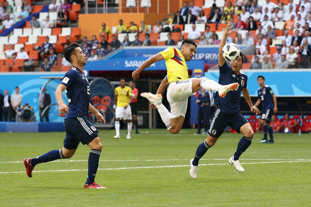 Radamel Falcao en el Colombia vs Japón