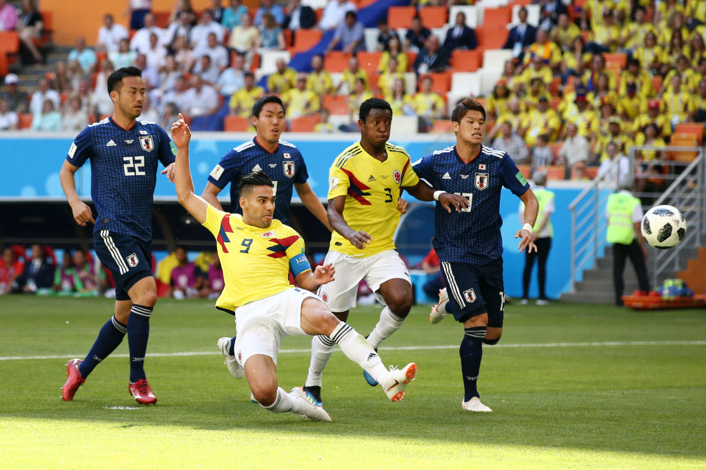 Radamel Falcao en el Colombia vs Japón