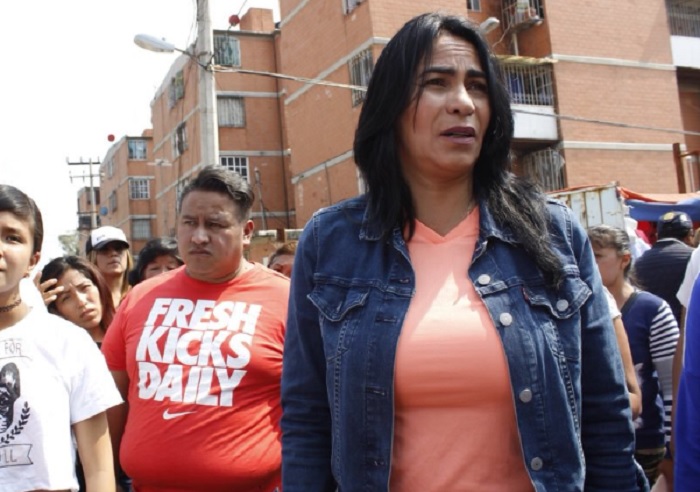 La delegada de IZtapalapa, Dione Anguiano