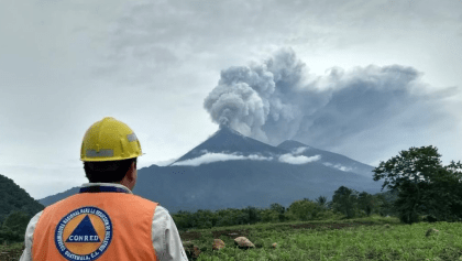 erupción volcán de Fuego Guatemala