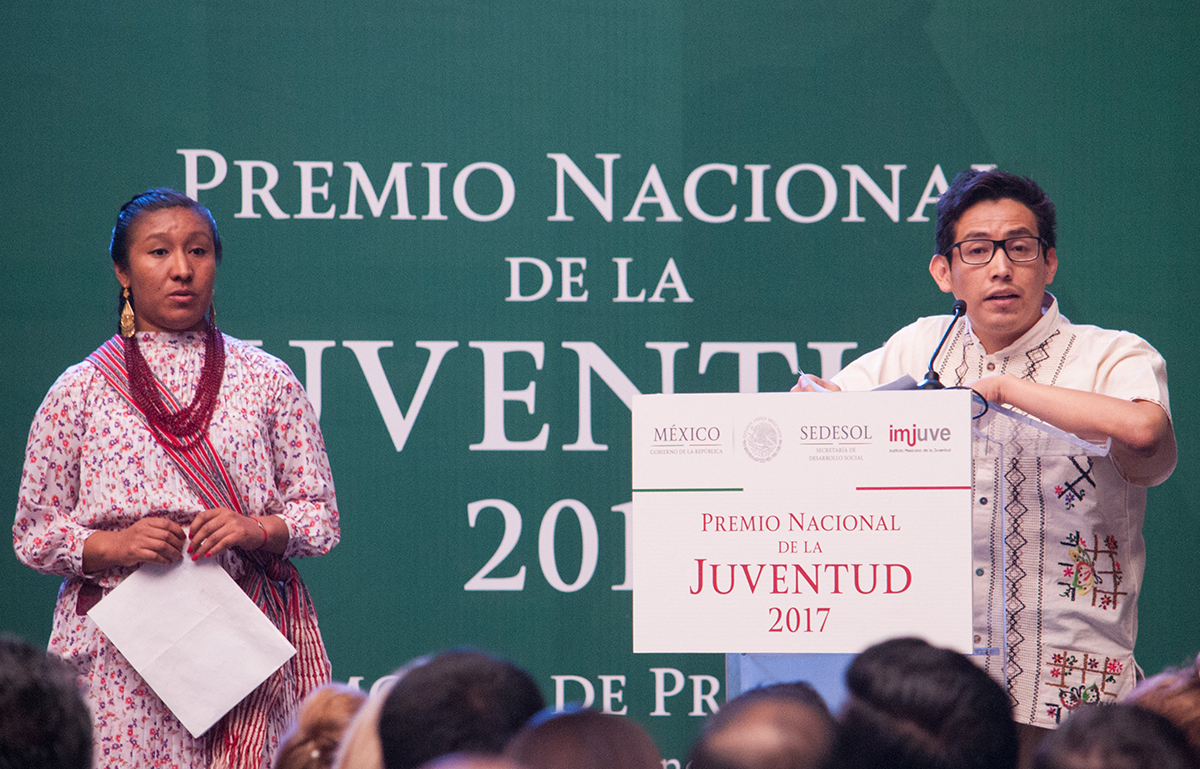 Ricardo como Premio Nacional de la Juventud 2017