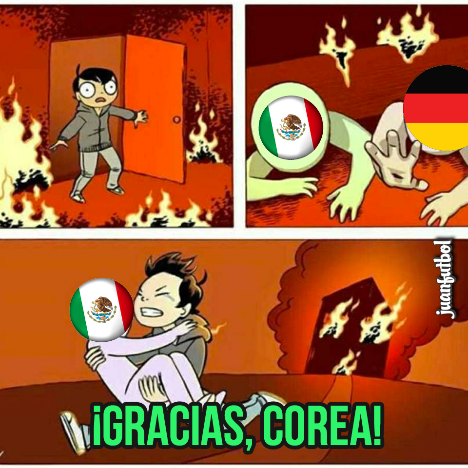 Corea del sur le gana a Alemania y le hace el paro a México