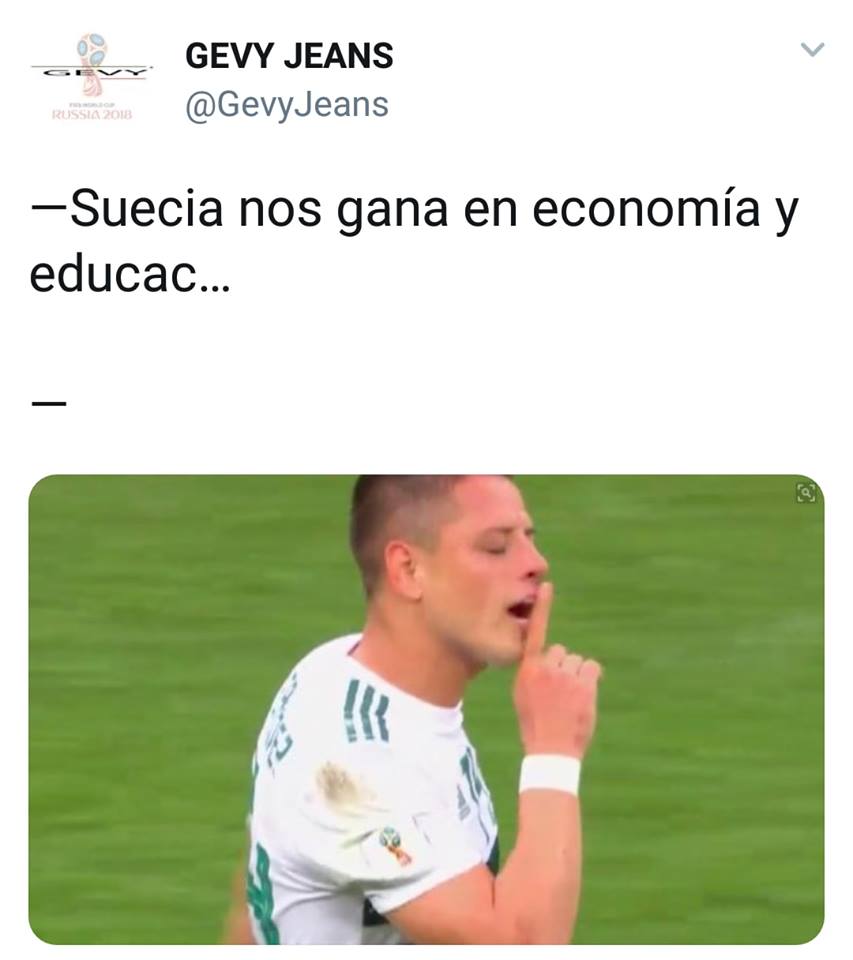 Llegaron los memes del México vs Suecia