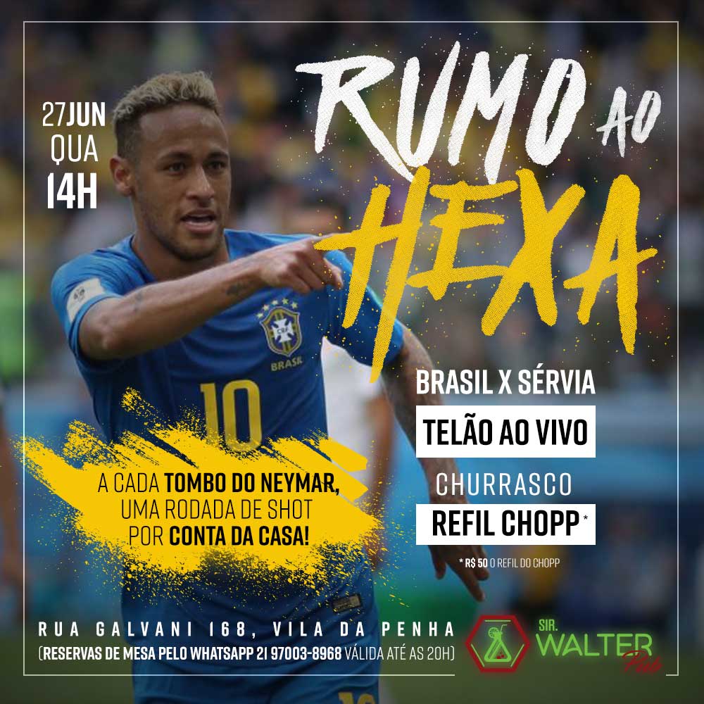 Bar en Brasil va a regalar un shot cada que Neymar se caiga