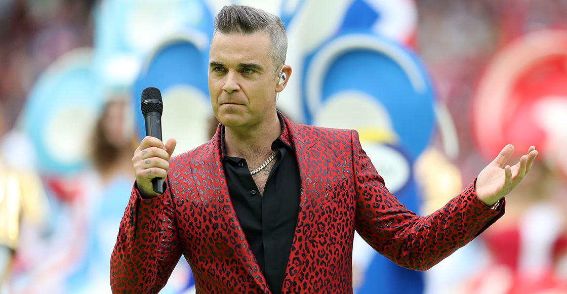 El dedo de Robbie Williams en Rusia 2018 se vuelve protagonista... de memes