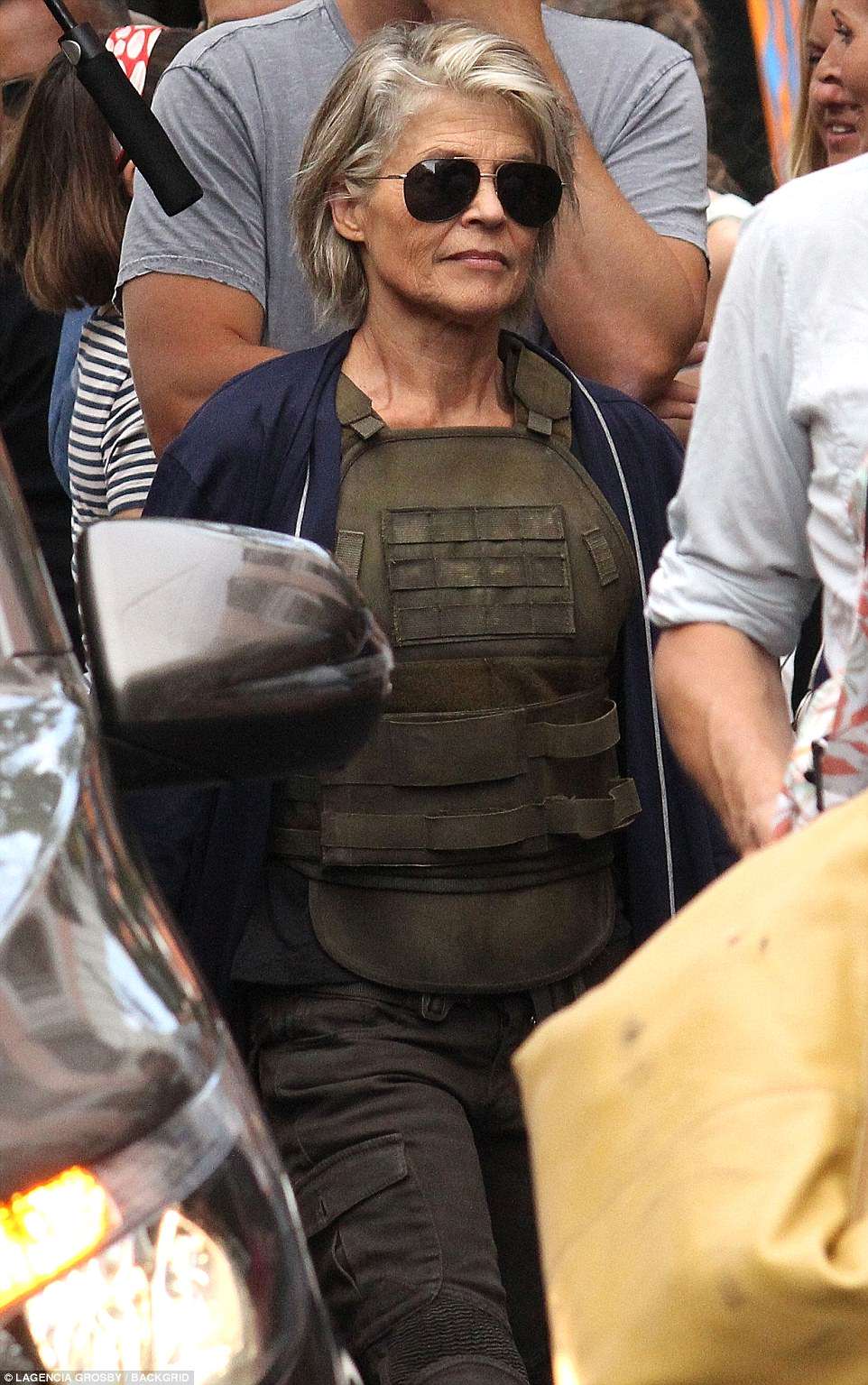 Así se verá Linda Hamilton como "Sarah Connor" en 'Terminator 6' 😱