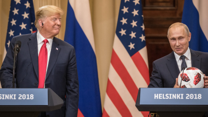 Donald Trump Vladimir Putin Helsinki