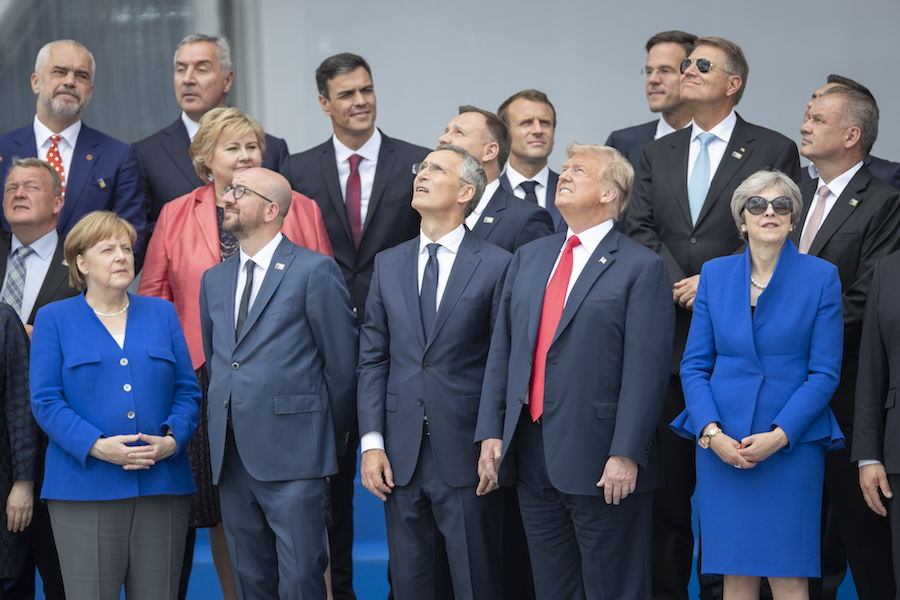 Donald Trump en la cumbre de la OTAN