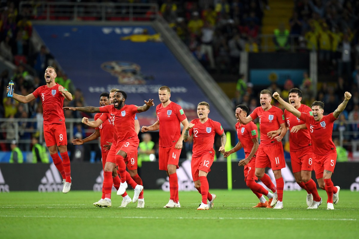 Inglaterra derrotó a Colombia