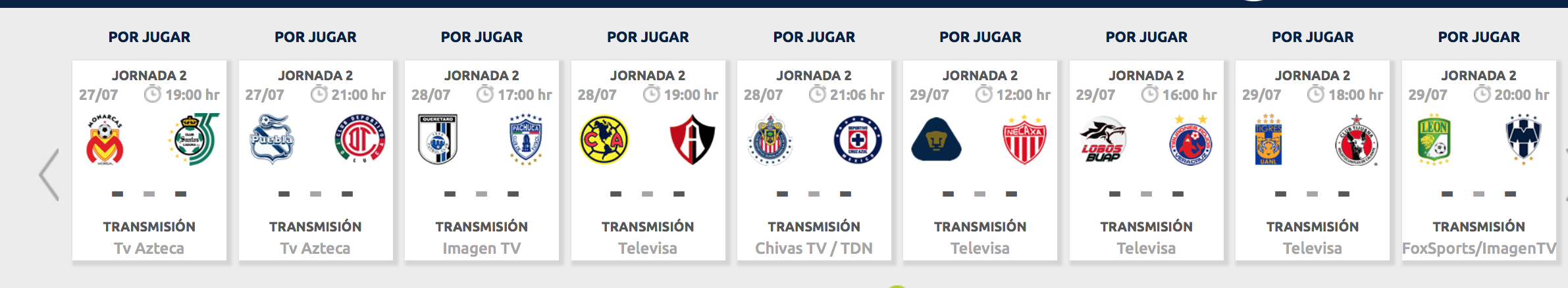 ¿Cómo, cuándo y dónde ver la Jornada 2 de la Liga MX?