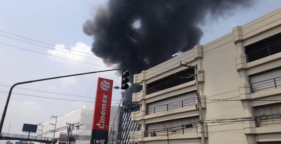 Incendio Galerías Coapa