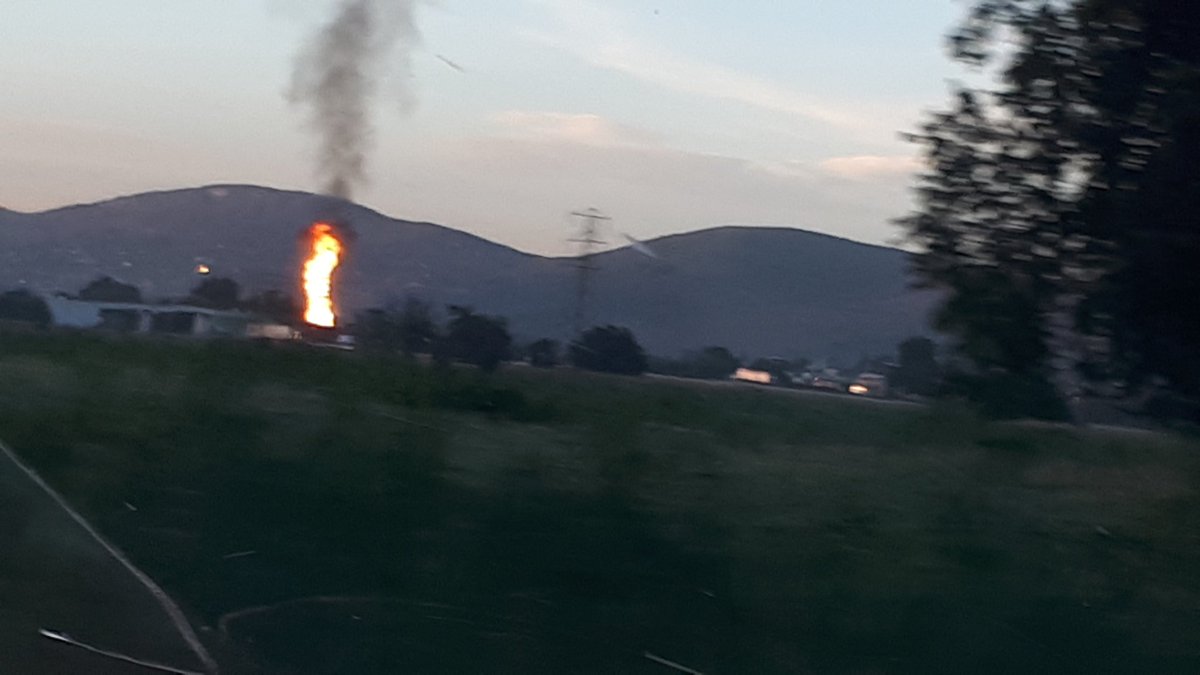 Explosión en ducto de gas LP, en Puebla