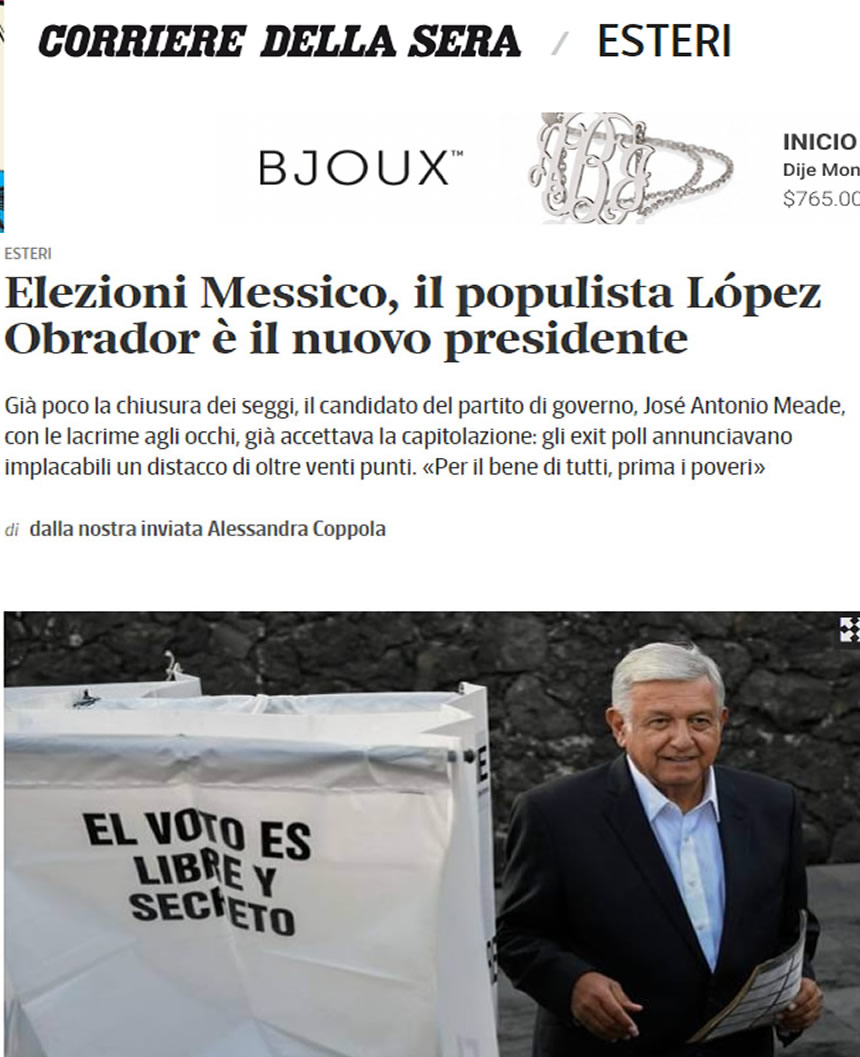 Qué dice la prensa internacional sobre el nuevo presidente de México?