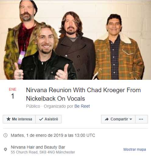Quieren que vocalista de Nickelback remplace a Kurt Cobain en reunión de Nirvana