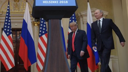 Trump y Putin en cumbre de Helsinki